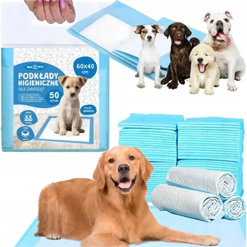 toaleta pro psa PODLOŽKY HYGIENICKÉ PRO PSY K VÝCVIKU ČURÁNÍ XL 40x60cm SILNÉ 50 KS