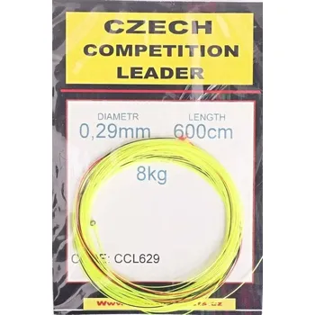 Hends Francouzský Návazec Czech Competition Leader Fluo Žlutá 6m Délka: 6m, Nosnost: 4kg, Průměr: 0,22mm