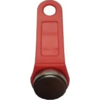 Přístupový čip Dallas RW1990 červený, kontaktní (iButton), programovatelný, přepisovatelný