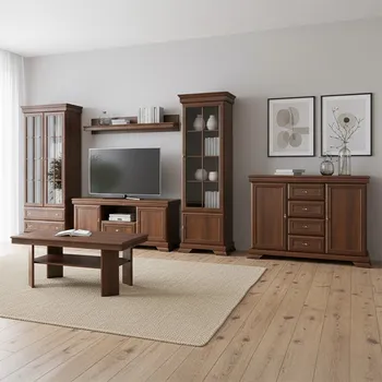 Obývací stěna Obývací stěna KORA s | 6 dílů | 432 cm | samoa king