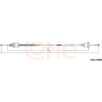 Spojkové lanko Tažné lanko, ovládání spojky, 92.2AA.CH001