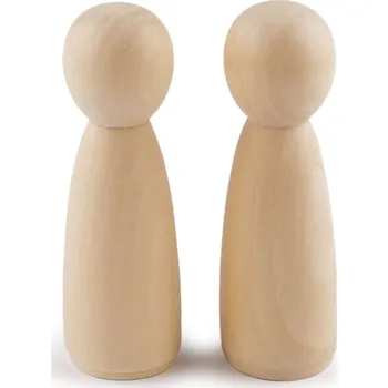 Dřevěná figurka k dotvoření 39x120 mm Varianta: přírodní sv., Balení: 10 ks