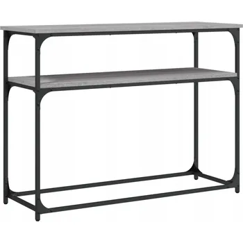 Konferenční stolek Konzolový stolek z dřevotřísky 100x35,5x75 cm, šedý dub