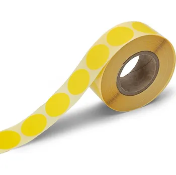 Samolepící etiketa Samolepící kolečka žlutá, průměr 25 mm, 1000 ks na roli