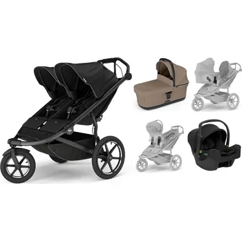 Kočárek Thule Urban Glide 3 Double Black 2023 Tinted Taupe