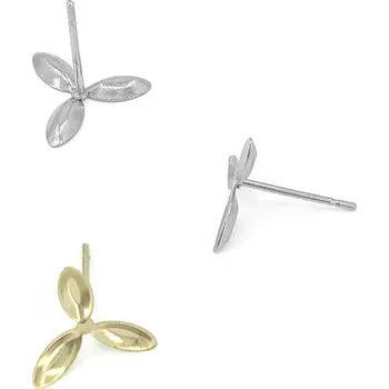 Materiál na výrobu šperku Náušnicové nerezové komponenty 1Ks+B - Nerez SL / 1Ks