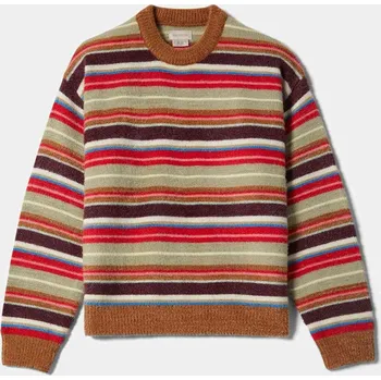 Pánská móda BRIXTON mikina - Cozy Crew Sweater Multi Stripe (MLSTP) velikost: M