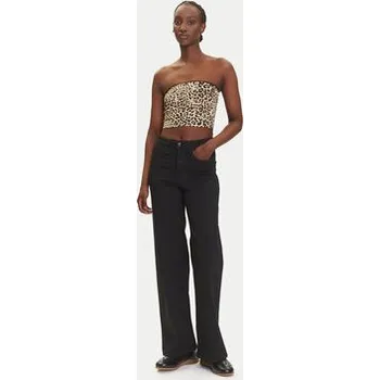 Noisy May Top Avery 27034321 Hnědá Slim Fit XS