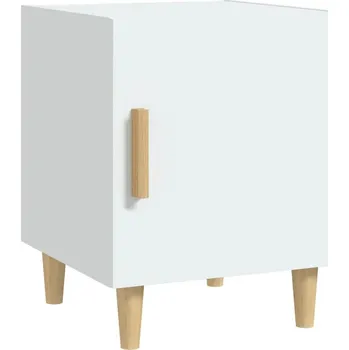 Noční stolek Noční stolek 40x40x50 cm bílý dřevěný