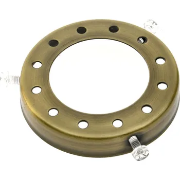 Nábytkové kování Úchytka pro upevnění skleněného stínidla s límcem - Staromosaz