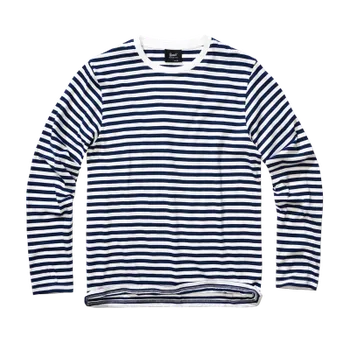 Pánské tričko Tričko s dlouhým rukávem Jerseyshirt Stripe Longsleeve, Brandit, Modré, XXL