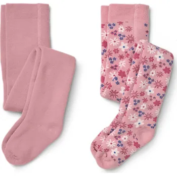 Dívčí oblečení 708755 - Tchibo - Dětské termopunčocháče - pro miminko - vel. 86/92 - barva: růžová/žakár