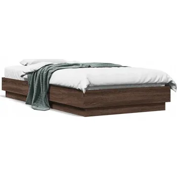 Postel Jednolůžková postel imitace dřeva 75x190 cm dub