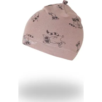 Čepice Little Angel Čepice smyk natahovací TISK Outlast ® - oříšková mývalové Velikost: 3 | 42-44 cm