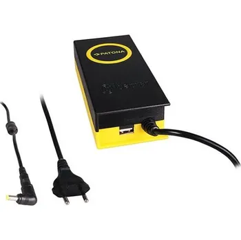 Adaptér k notebooku PATONA napájecí adaptér k ntb/ 19V/4,7A 90W/ konektor 5,5x1,7mm/ + výstup USB/ délka kabelu 2,4 m (PT2613) + DOPRAVA ZDARMA