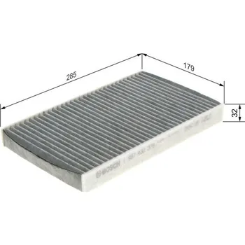 Kabinový filtr Filtr, vzduch v interiéru BOSCH 1 987 432 379