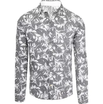 Pánská košile DStreet DStreet bílá | šedá 2055601