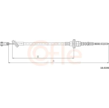 Spojkové lanko Tazne lanko, ovladani spojky, 18.6106