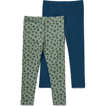 Dívčí legíny 706419 - Tchibo - Dětské legíny - pro ženy - vel. 122/128 - barva: modrá/s potiskem