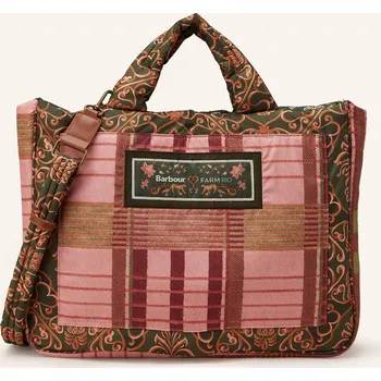 Kabelka Barbour Dámský Shopper Maria, růžová / tmavě zelená / tmavě...
