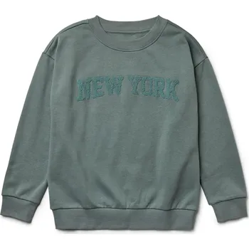 Dívčí mikina 710234 - Tchibo - Dětská mikina s froté nápisem - pro ženy - vel. 158/164 - barva: zelená