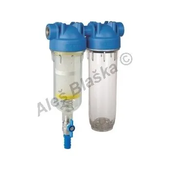 Filtrace vody ATLAS FILTRI - Itálie | HYDRA RAINMASTER DUO RSH+P filtr na užitkovou i pitnou vodu (vodní filtr-filtrace pitné vody) - HYDRA RAINMASTER DUO 3/4" patrona RSH + prázdná 6096 HYDRA R DUO RSH+P