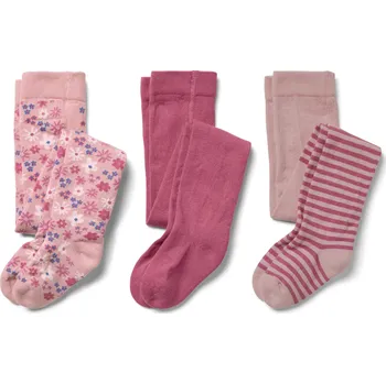 706441 - Tchibo - Dětské punčocháče - pro dívky - vel. 98/104 - barva: růžová/žakár