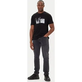 Pánské tričko Armani Exchange T-Shirt XM001461 AF10358 MC305 Černá Regular Fit XXL