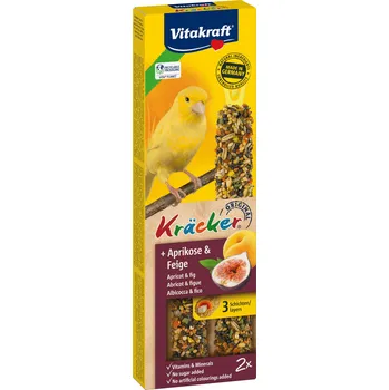Krmivo pro ptáka Vitakraft Bird Kräcker Kanár meruňka+fík tyč 2ks
