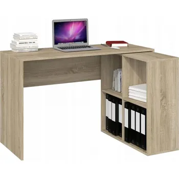 Psací stůl DobreSNY - ERIC - Psací stůl s regálem - Dub sonoma