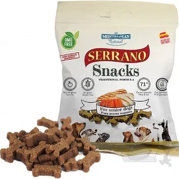 Krmivo pro psa Serrano Snack Meditky tréninkové kostičky pro seniory light 85g