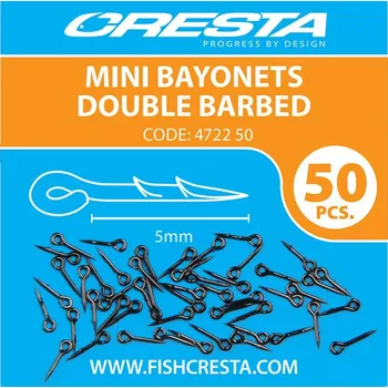 Cresta Mini Bayonets Double Barbed 50 ks