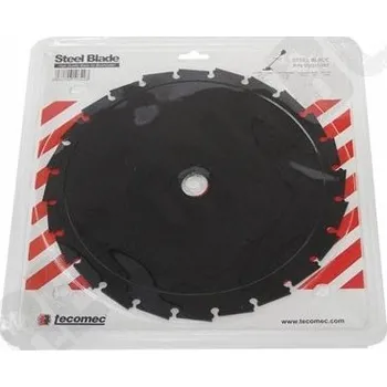 Křovinořez Ocelový nůž TECOMEC pro křovinořezy - 26-zubů x 250mm x 1,8mm, středový otvor 25,4mm (05001044)