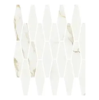 Obklad Atelier Diamond Calacatta Gold Polished - dlaždice mozaika 30x30 bílá lesk ATL447L