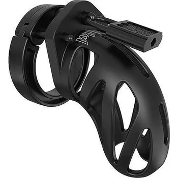 Pás cudnosti Shots ManCage Model 24 silikonový pás cudnosti pro muže 90 mm