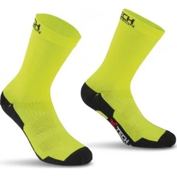 Pánské ponožky X TECH Funkční ponožky Professional Carbon, + 10 / + 40 ° C, žluté, XTECH, Barva žltá, Velikost 43-46