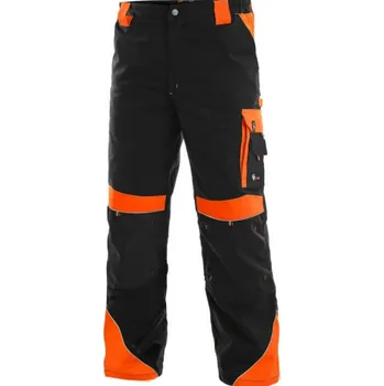 Pánské kalhoty CANIS Pánské kalhoty SIRIUS BRIGHTON, černo-oranžové (DOPRODEJ), Barva čierno-oranžová, Velikost 46