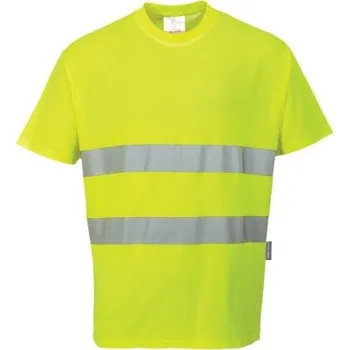 PORTWEST Reflexní krátké tričko S172 Hi-Vis, žluté, Barva žltá, Velikost S