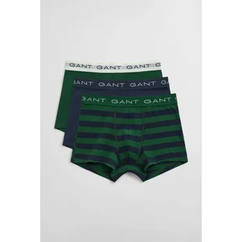 Boxerky SPODNÍ PRÁDLO GANT STRIPED TRUNK 3-PACK FOREST GREEN