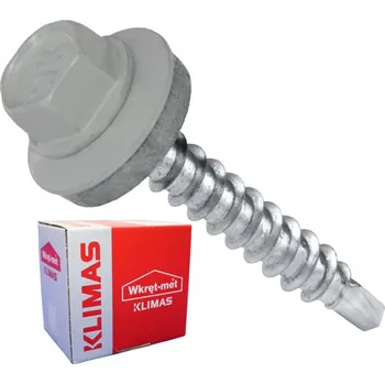 Šroub Klimas Wkret-Met RAL 9006 4,8x25mm - 250ks - Vruty farmářské střešní farba: Bílý hliník