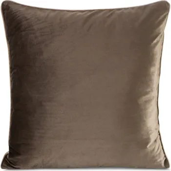 Bytový textil DEKORAČNÍ POVLAK NA POLŠTÁŘ GAJA2 60X60 CM TMAVOHNĚDÁ