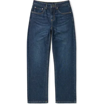 Dětská móda 708619 - Tchibo - Dětské džíny s rovnými nohavicemi – střih »Leon« - pánské - vel. 140 - barva: modrá