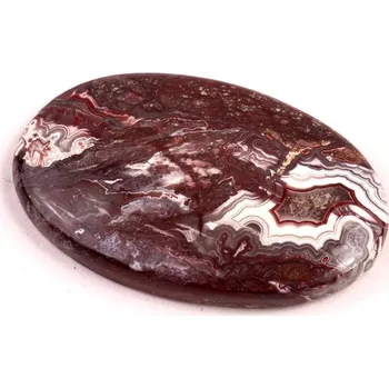 Přírodní kámen Kabošon Crazy Lace Achát č.5972 (39x25x5mm)