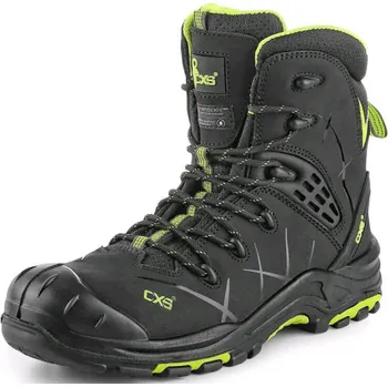Pracovní obuv CANIS Zimní poloholenová obuv UNIVERSE ROCKET S3, černo-zelená, Barva čierno-zelená, Velikost 38