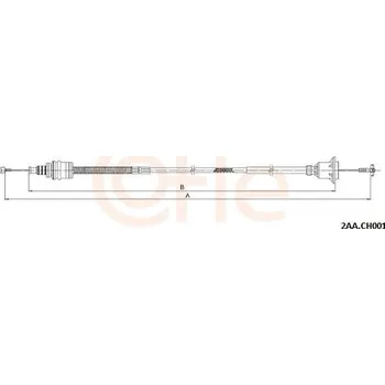 Spojkové lanko Tazne lanko, ovladani spojky COFLE 92.2AA.CH001