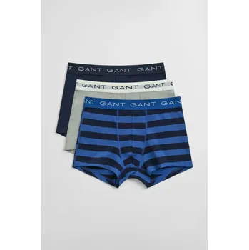 Boxerky SPODNÍ PRÁDLO GANT STRIPED TRUNK 3-PACK RICH BLUE