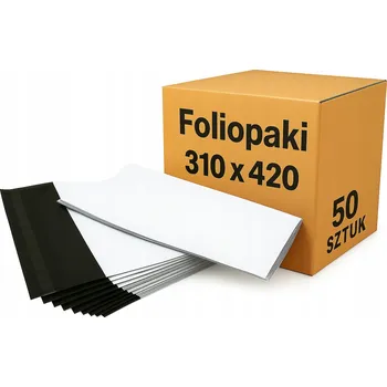 Obálka Plastové obálky 310x420 mm 50 Ks fóliové obálky silné bílé A3 50 ks