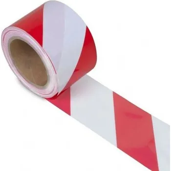 Madal Bal Bezpečnostní páska 75mmx100m, bílo-červená