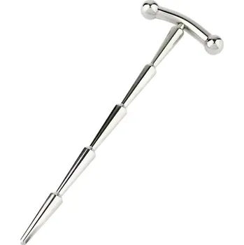 Klinik sex Mr. Steel Smooth Cum Rattle Penis Plug, zátka do penisu