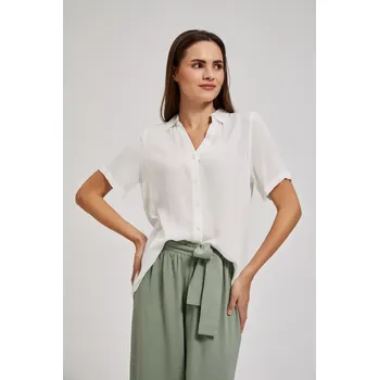 Dámská košile s límečkem MOODO - bílá Marisse bílá | šedá | světle zelená 2848622
